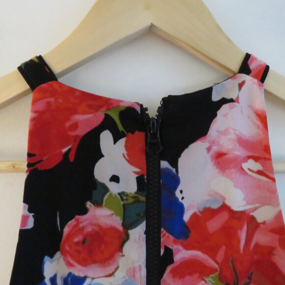 GUESS Floral Fit and Flare Sleeveless Asian Japanese Inspired Y2K - Size US 4 - Picture 10 of 15